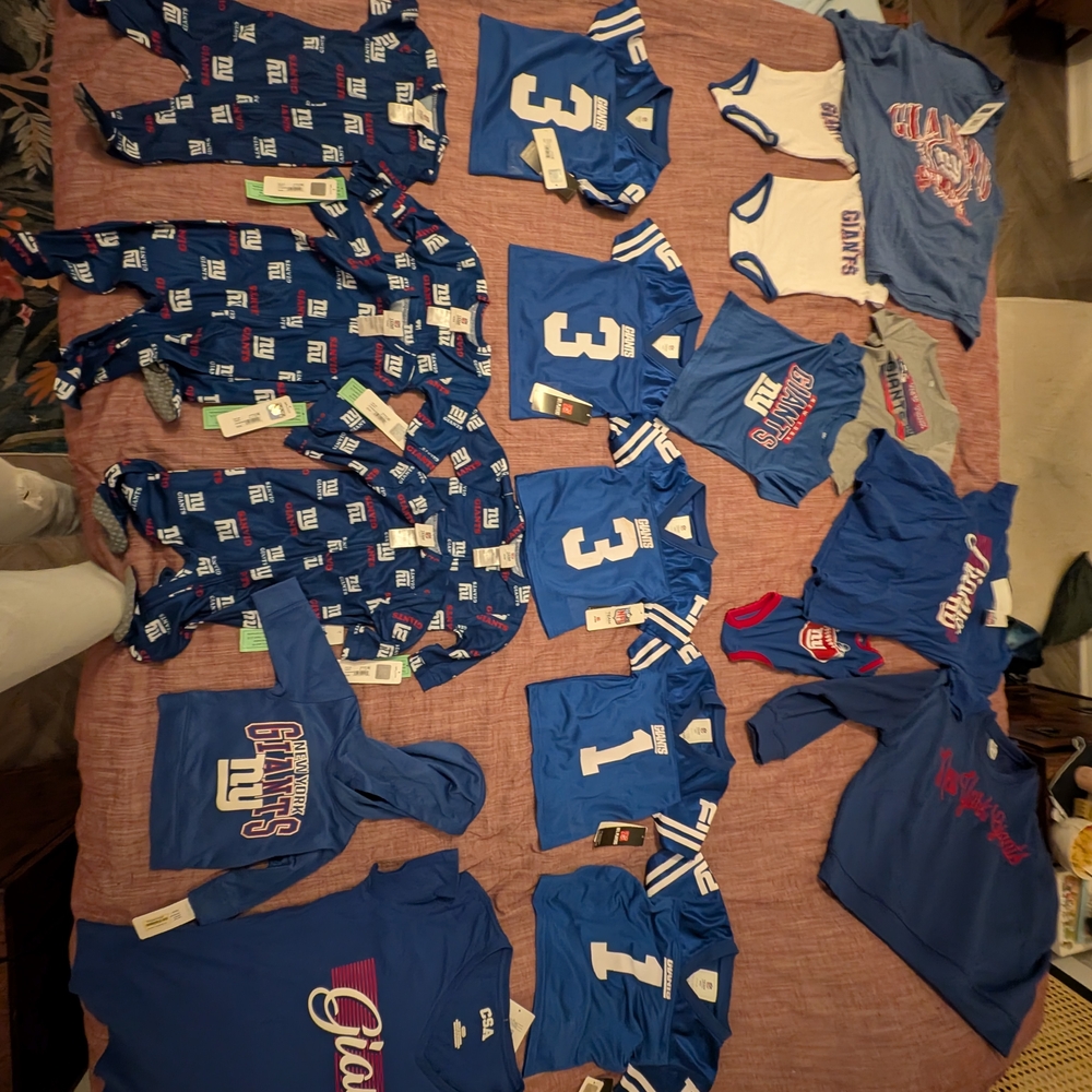 NEW With tags NFL Baby Kids Woman Bundle. Willing To Seperate Into Kids / Adult
